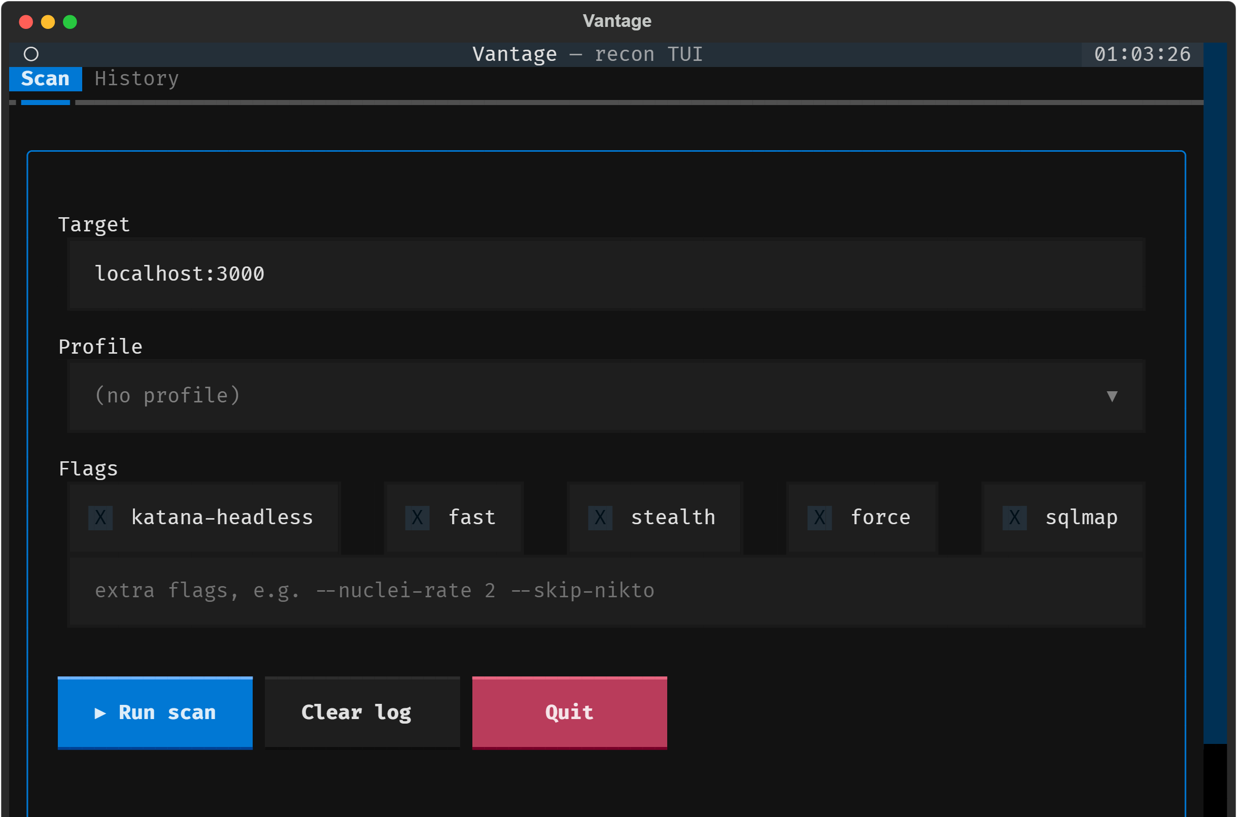 Strix Vantage — One command runs a full, WAF-safe recon pipeline on your lab.